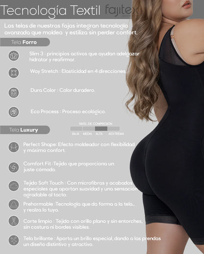 Faja Media Pierna 502541 Luxury - Compresión Fuerte (Cocoa) ✦ Bajo pedido