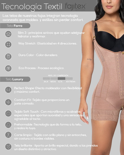 Faja Extracorta 502631 Luxury - Compresión Fuerte (Negro, Cocoa) ✦ Bajo pedido