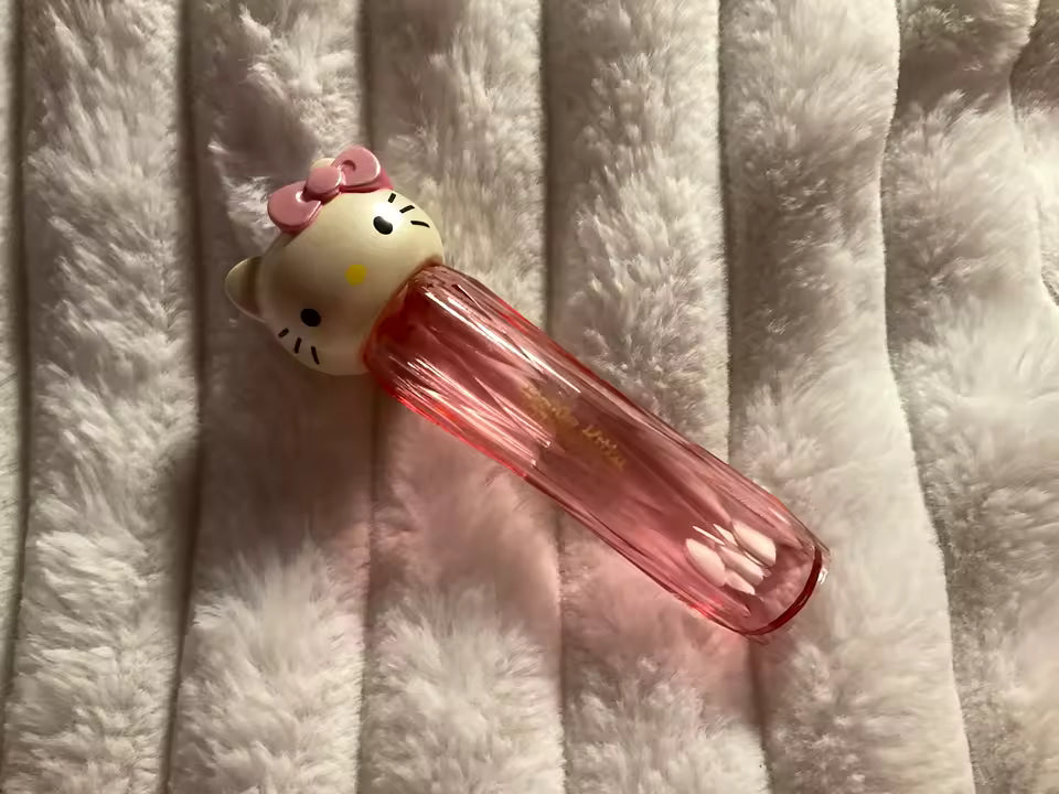 Hello Kitty Estuche para Aplicadores y Palillos de Dientes para Viajes (Rosa Claro)