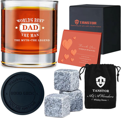Set de Regalo para Papá - Whisky “El Mejor Papá del Mundo” (3PCZ)