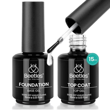 Set Base Gel y Top Coat - Beetles (15ml)
