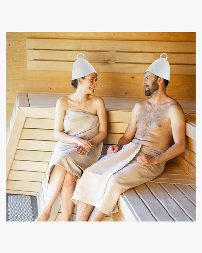 Set de 2 Gorros de Sauna en Fieltro Unisex – Evita Sobrecalentamiento, Térmico y Transpirable