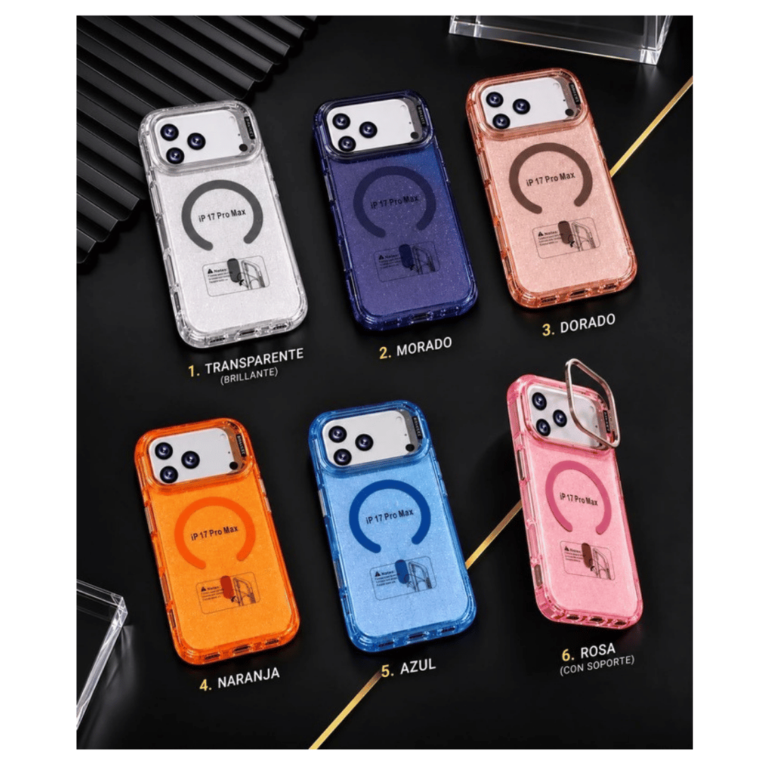 Funda Glitter iPhone - Varios Modelos y Colores ✦ Bajo pedido