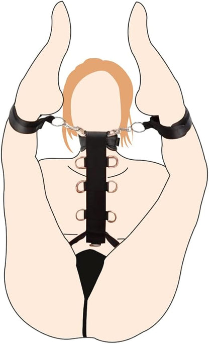 Kit de Bondage y BDSM para Parejas | Set de Esposas y Collar (Negro) ✦ Bajo pedido