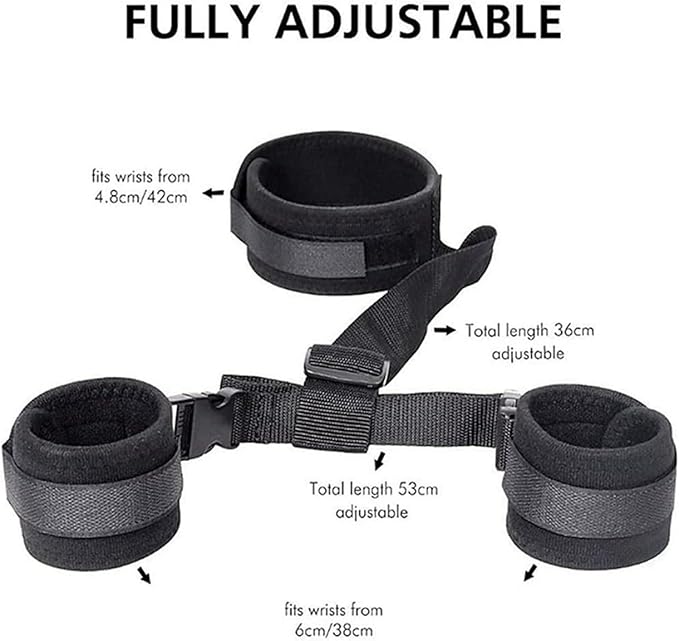 Kit de Bondage y BDSM para Parejas | Set de Esposas, Collar y Antifaz (Negro) ✦ Bajo pedido