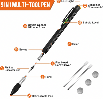Lapicero Multiherramienta 9 en 1
