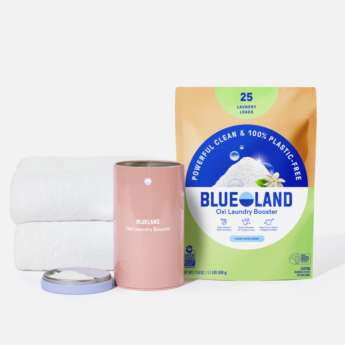 Removedor de Manchas para Ropa Ecológico Sin Plástico - Aroma Spring Bloom (60uds) - Blueland