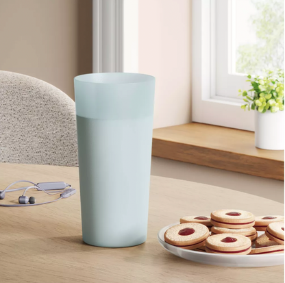 Set 4 Vasos Plásticos sin BPA, Aptos para Lavavajillas y Microondas - 787ml (Menta)