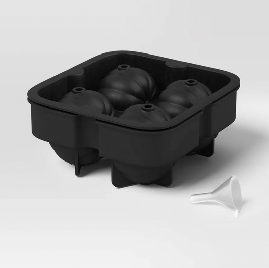 Molde de Silicón para Hielo - Calabaza (Negro)