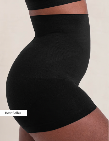 Pantalón Corto Moldeador Talle Alto - Talla XXL (Negro)