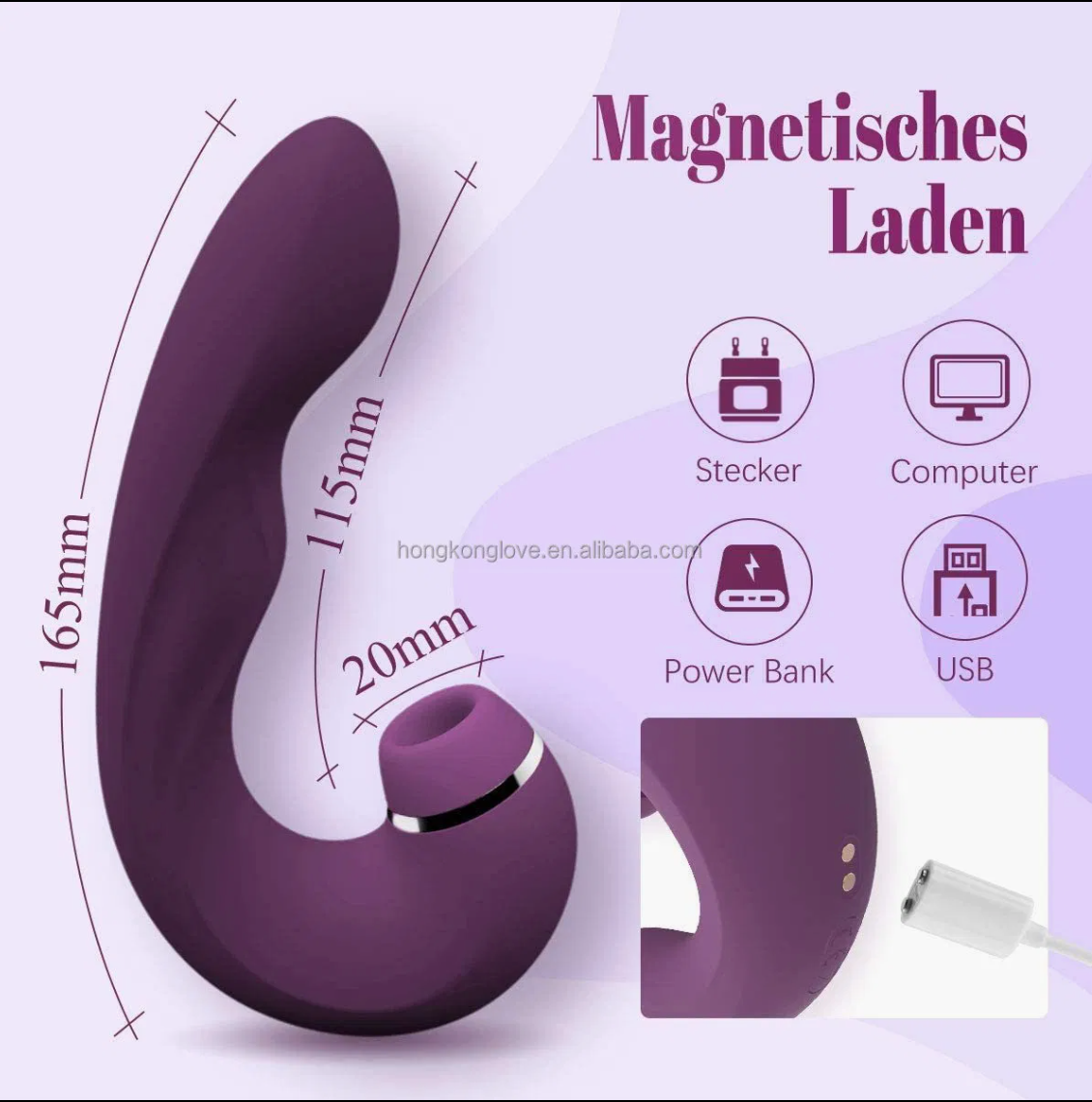 Exotic Pink 4 en 1 - Vibrador de Dildo, Punto G, Mini Lengua y Succionador ✦ Bajo pedido