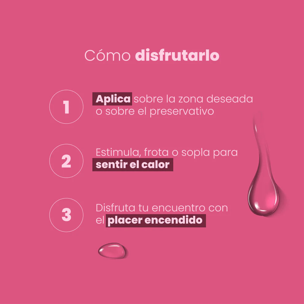 Lubricante Caliente Saborizado Cereza - Sen Íntimo (30ml) ✦ Bajo pedido