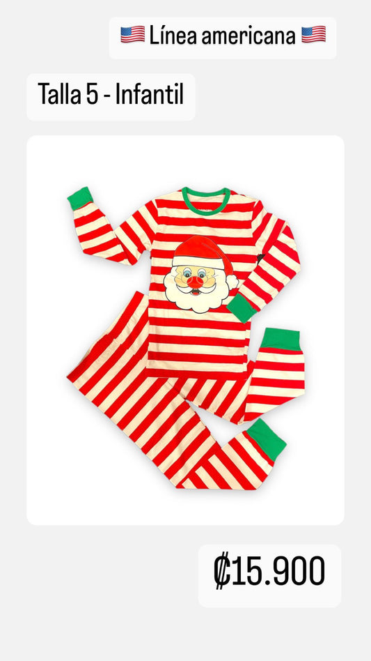 Pijama Navideña Infantil - Talla 5