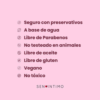 Lubricante Caliente Saborizado Cereza - Sen Íntimo (30ml) ✦ Bajo pedido