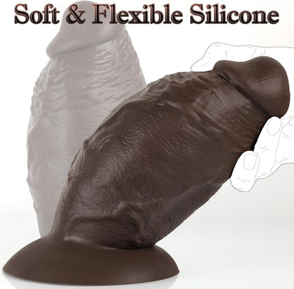 Dildo Inserción 19cm Con Copa Succión Extra Grueso Diámetro 10cm (2 Colores) - Mamut ✦ Bajo pedido
