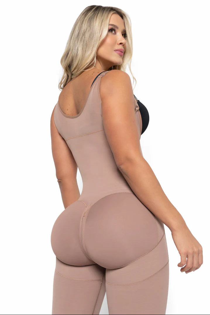 Faja Senos Libres 022841 - Compresión Tradicional (Beige, Cocoa)✦ Bajo pedido