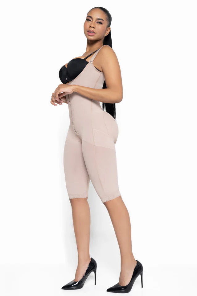 Faja Senos Libres 022841 - Compresión Tradicional (Beige, Cocoa)✦ Bajo pedido