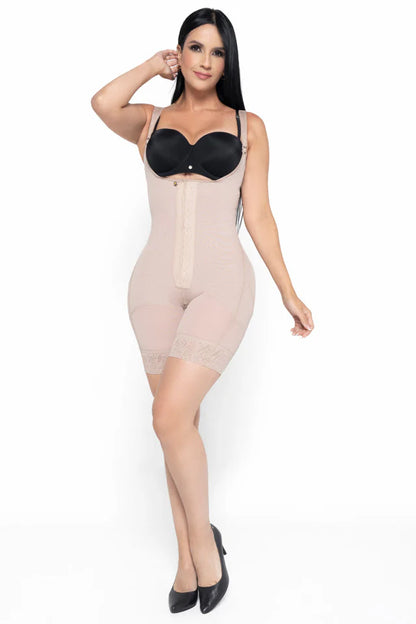 Faja Short Media Pierna 022541 - Compresión Fuerte (Beige) ✦ Bajo pedido