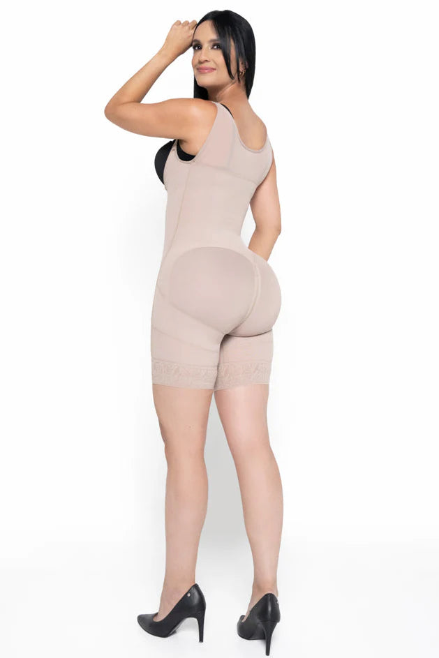Faja Short Media Pierna 022541 - Compresión Fuerte (Beige) ✦ Bajo pedido