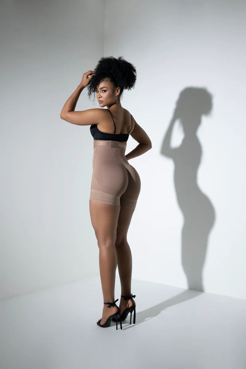 Short Faja Talle Alto 224650 Luxury - Compresión Fuerte (Negro, Cocoa) ✦ Bajo pedido