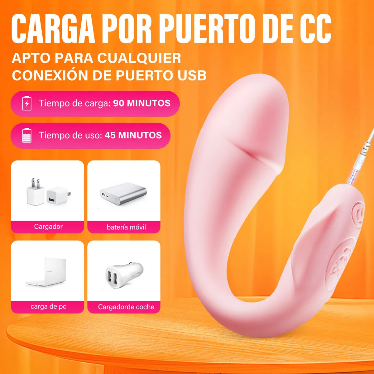 Vibrador Punto G y Clitoris CICI App iOS ✦ Bajo pedido
