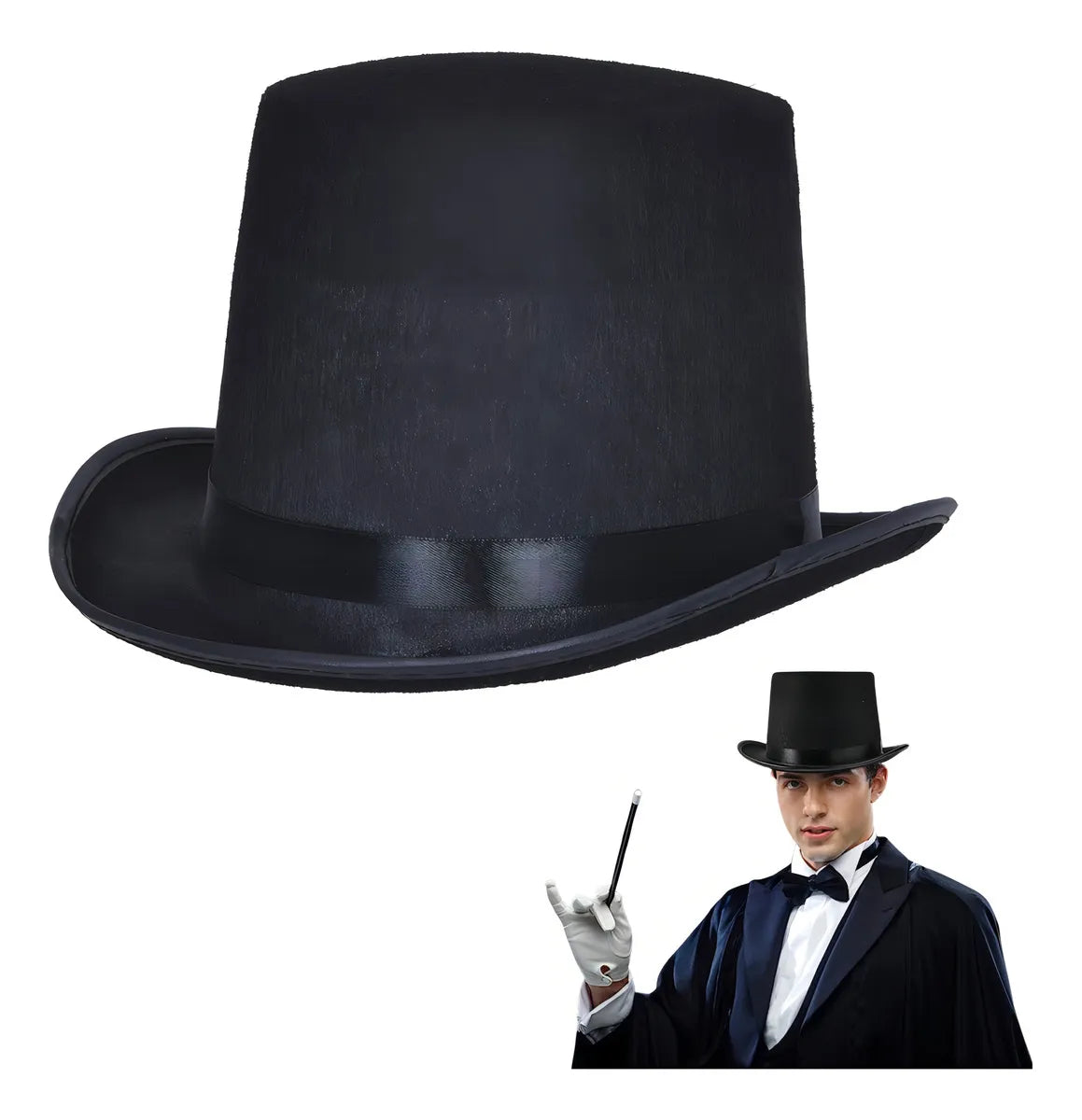 Sombrero Negro Mago ✦ Bajo pedido