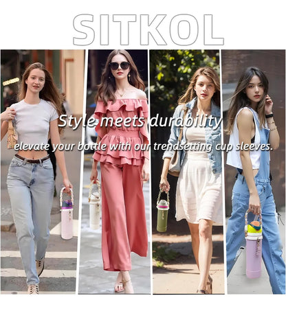 Set de Accesorios para Botella Stanley y Owala - Rosa