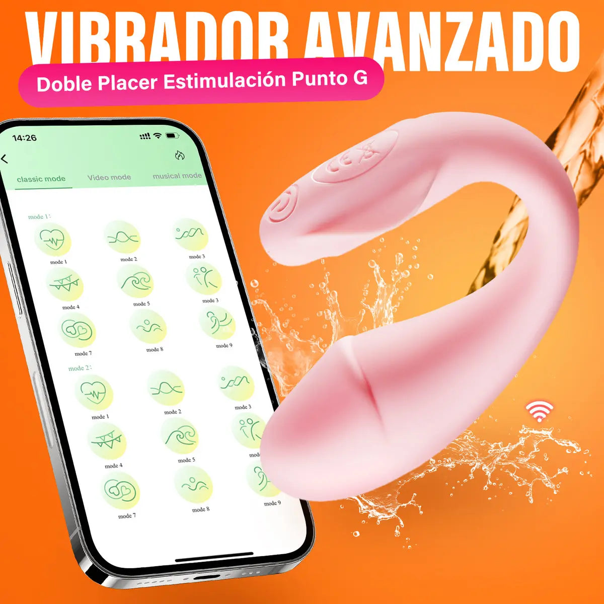 Vibrador Punto G y Clitoris CICI App iOS ✦ Bajo pedido