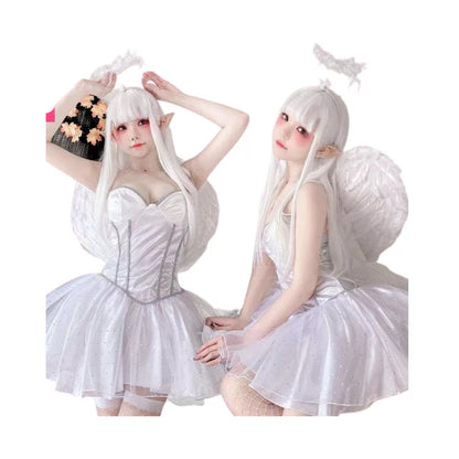 Disfraz Adulto – Blanco Hada, Ángel (Unitalla L/XL) ✦ Bajo pedido