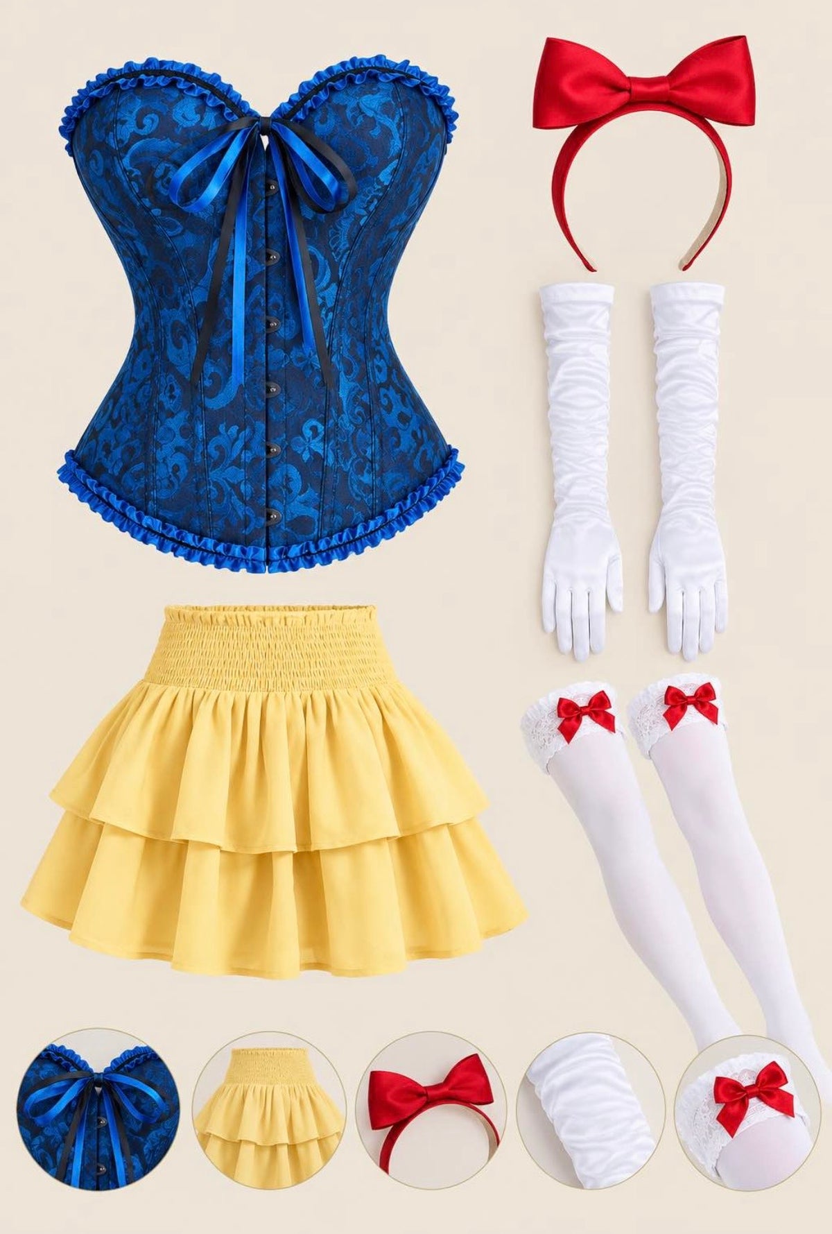 Disfraz de Blanca Nieves Corset - Talla M