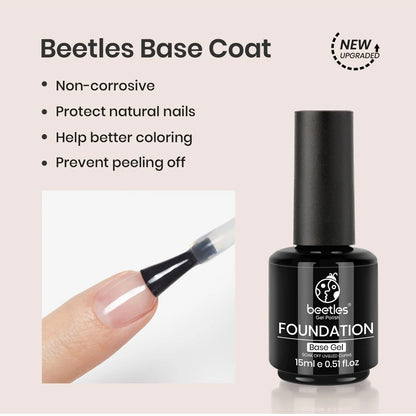 Set Base Gel y Top Coat - Beetles (15ml)