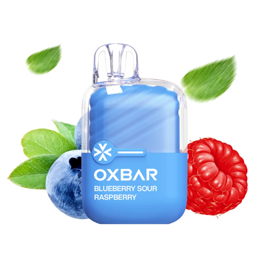 Vaporizador Desechable Oxbar Mini 2200 Puffs, 5% Nicotina - Blueberry Sour Raspberry