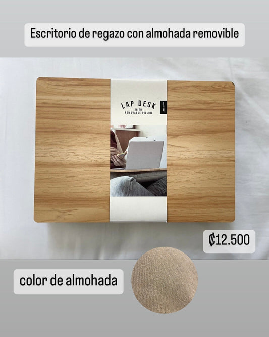 Portalaptop Escritorio de regazo con almohada removible *Mancha removible