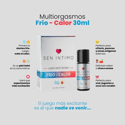 Lubricante Electrizante Frío/Caliente Multiorgasmos para Mujer - Sen Íntimo (30ml) ✦ Bajo pedido