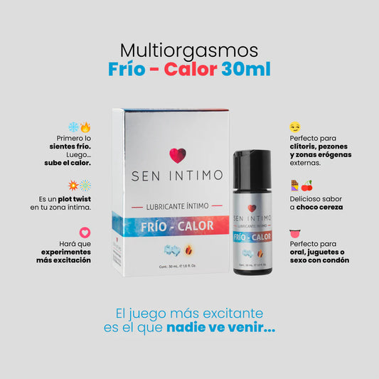 Lubricante Electrizante Frío/Caliente Multiorgasmos para Mujer - Sen Íntimo (30ml) ✦ Bajo pedido