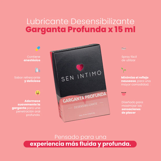 Spray Desensibilizante de Garganta - Sen Íntimo (15ml) ✦ Bajo pedido