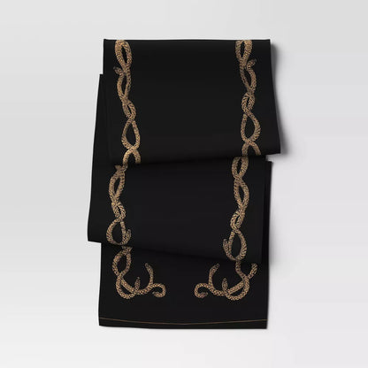 Camino de Mesa de Algodón de Lujo Serpientes - Threshold™