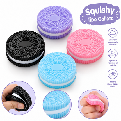 Squishy Antiestrés en Forma de Galleta para Niños +3 Años (Unidad)