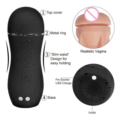 Melly - Masturbador Masculino Realista Discreto con Sonidos ✦ Bajo pedido