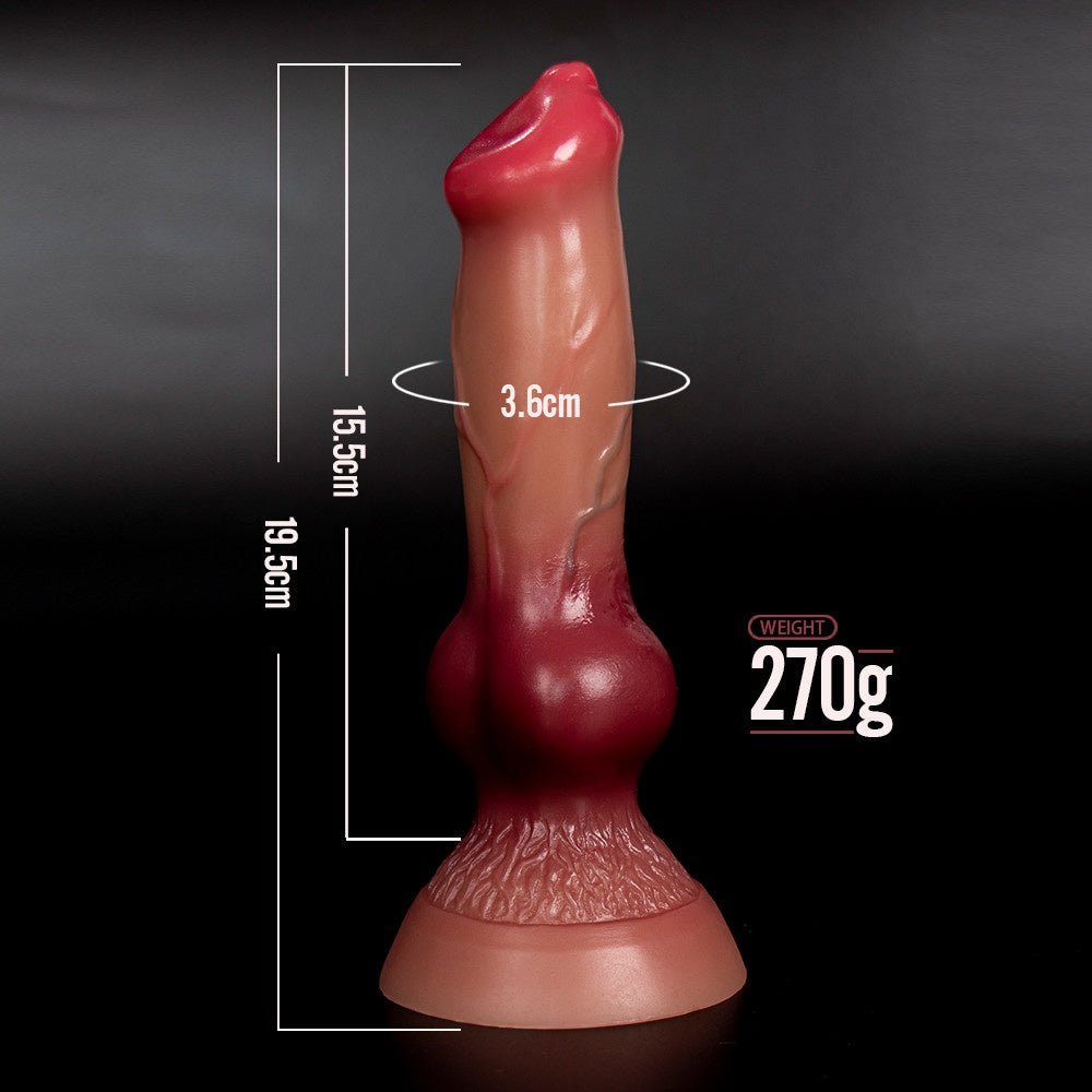 Dildo Inserción 15.5cm Diseño Canino Realista - Doggy ✦ Bajo pedido