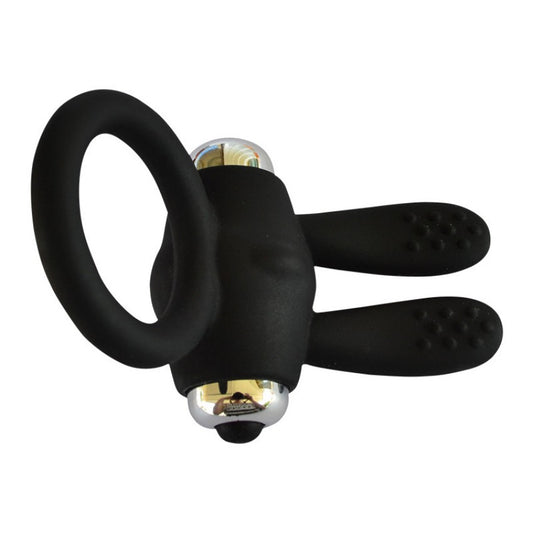Anillo Vibrador con Bala y Orejas Vibradoras - 10 Modos de Vibración ✦ Bajo pedido