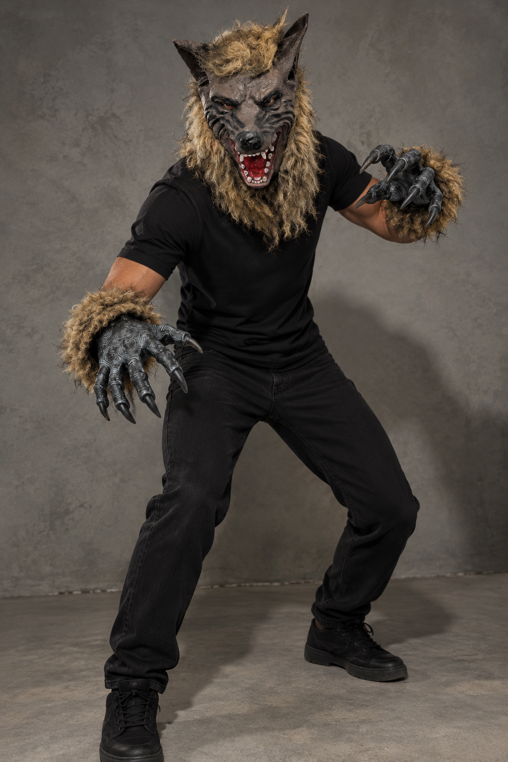 Accesorios Lobo - Máscara y Guantes (Unitalla) ✦ Bajo pedido