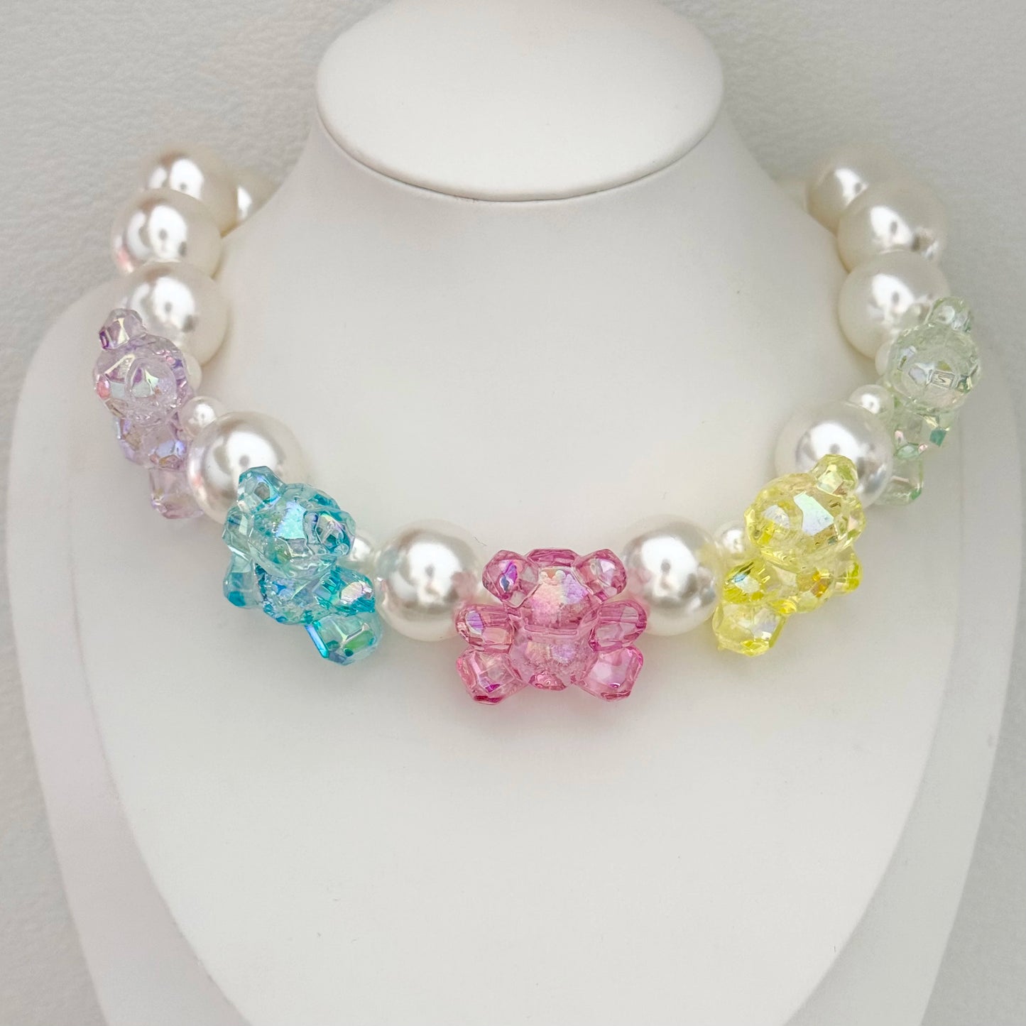 Collar Ositos Tornasol Colores ✦ Bajo pedido