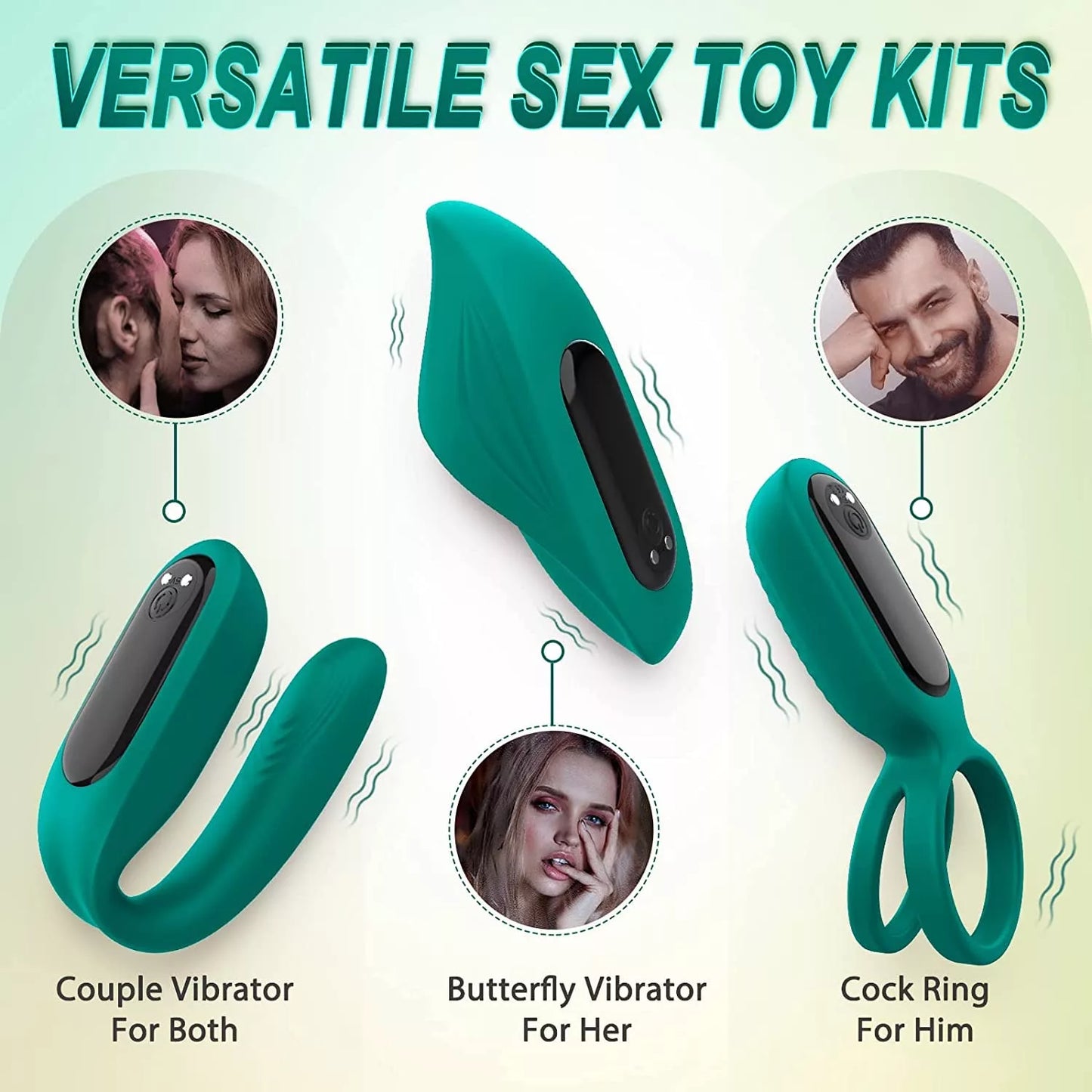 Set 4 en 1 con Bala Vibradora Desmontable y Control Remoto – Anillo, Huevo, Plug y Panty ✦ Bajo pedido
