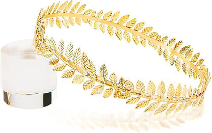 Corona de Laurel, Disfraz de Dios Griego, Accesorios de Disfraz de Diosa Griega, Accesorios de Toga, Disfraz de Emperador Romano para Mujer (Unitalla)