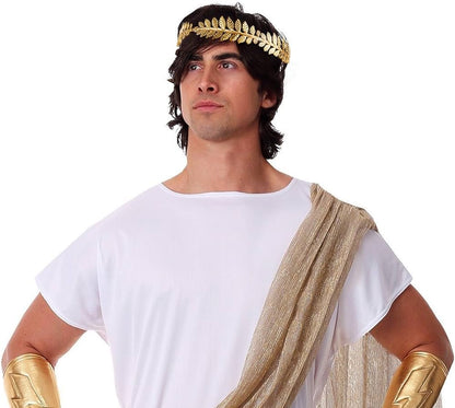 Corona de Laurel, Disfraz de Dios Griego, Accesorios de Disfraz de Diosa Griega, Accesorios de Toga, Disfraz de Emperador Romano para Mujer (Unitalla)