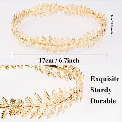 Corona de Laurel, Disfraz de Dios Griego, Accesorios de Disfraz de Diosa Griega, Accesorios de Toga, Disfraz de Emperador Romano para Mujer (Unitalla)