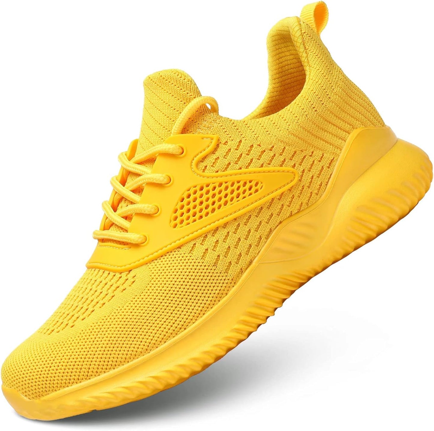 Tenis de running para mujer Confort ligero de malla Slip on Tennis Walking Cross Trainer - Talla 38 (24cm)
