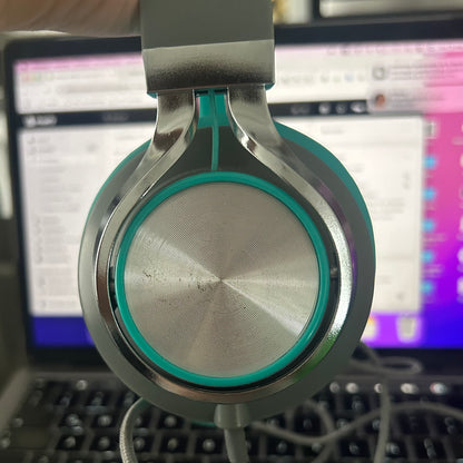 Audífonos C8 - Ailihen (Turquesa/Gris)