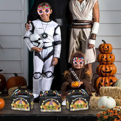 Set de 12 Cajas de Fiesta Baby Yoda Grogu Mandaloriuan